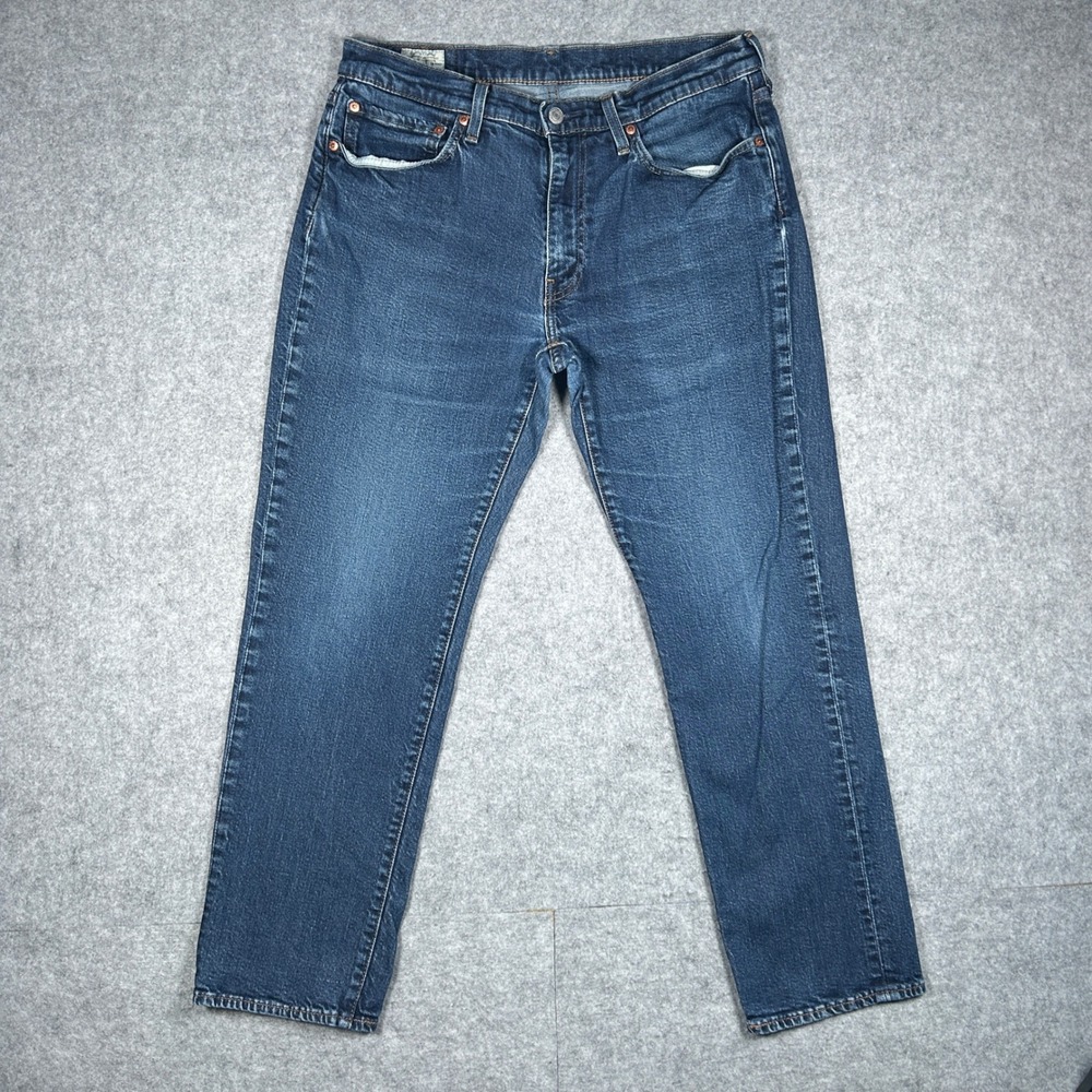 Levi's Premium 541 Denim Jeans Mens 34x32(30x28) Blue Stretch‎ Casual red tab